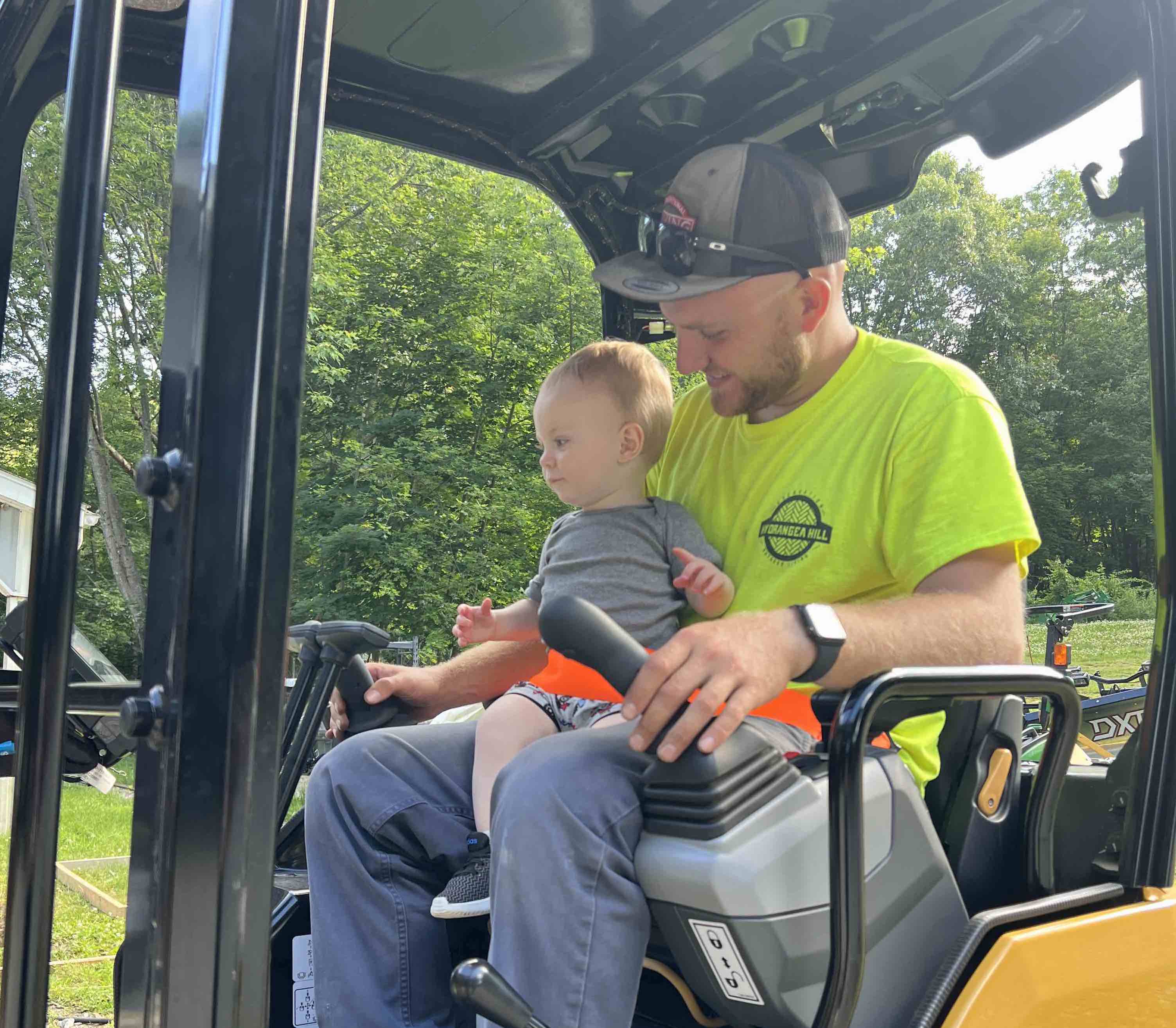 Blake and his son