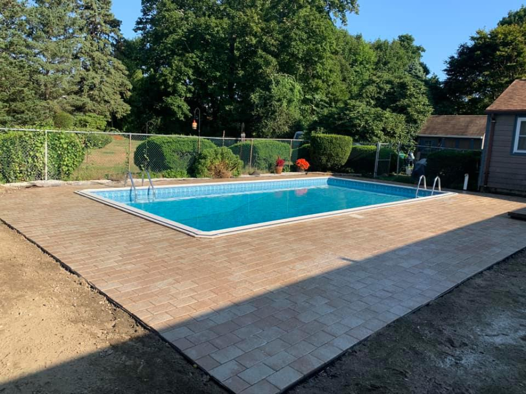 Pool patio in Rhode Island remodel (after image)
